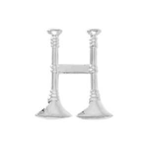 Blackinton 2 Vertical Silver Bugles